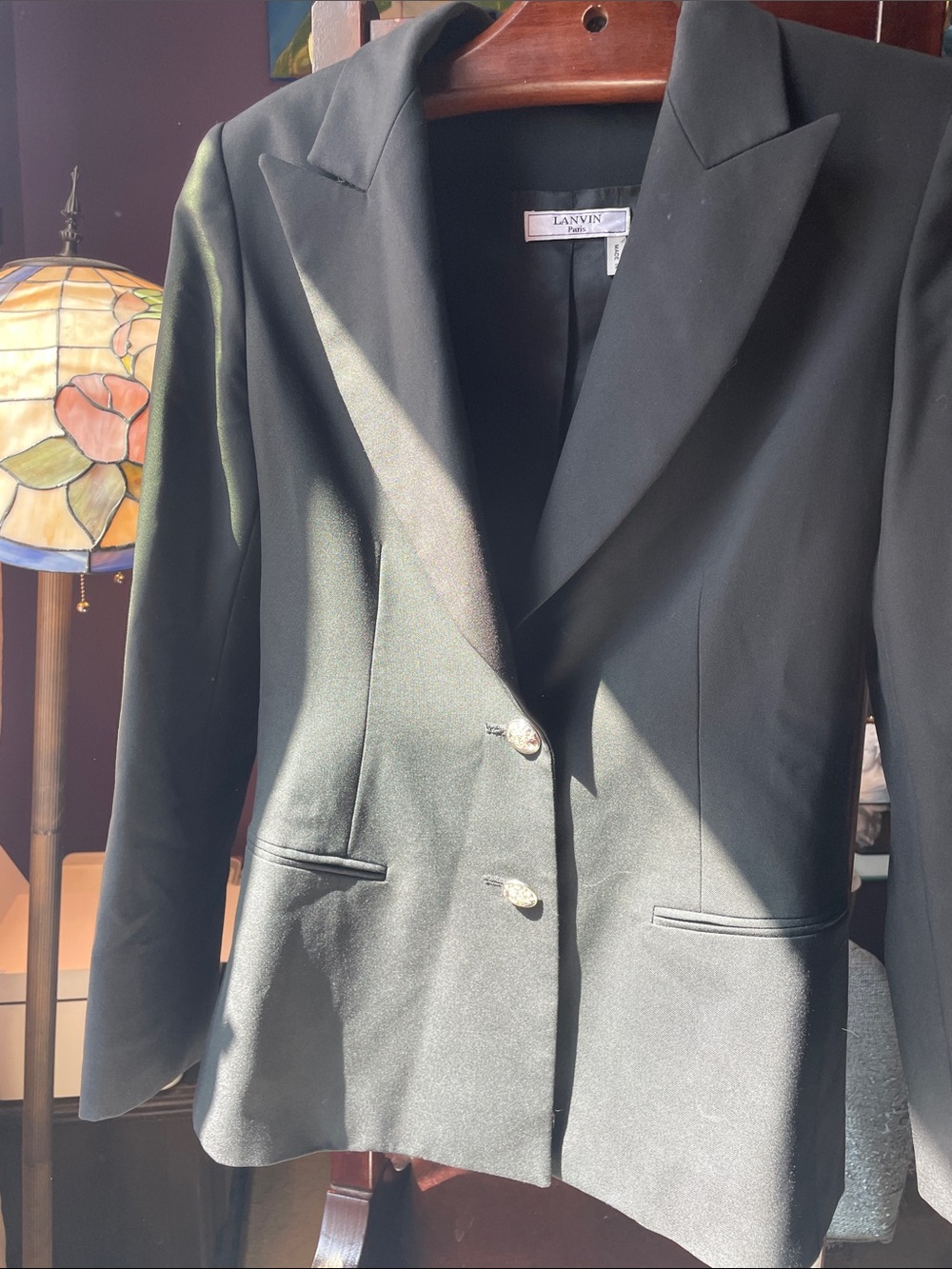 VTG LANVIN WOOL BLAZER - Picture 2 of 8